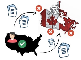 Canada and America chemical export and trade map