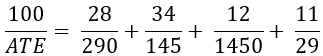 ATE formula random concentrations