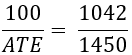 ATE formula calculation